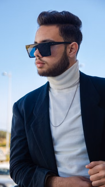 Blusa de Frio Gola Alta Preta